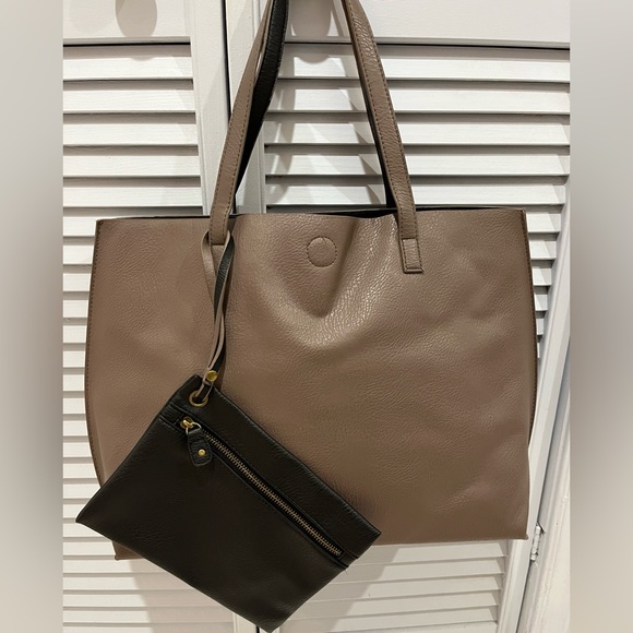 Taupe tote bag - Picture 3 of 5